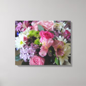 Gemengde bloemen canvas afdruk (Voorkant)