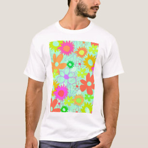 Gemengde bloemen t-shirt