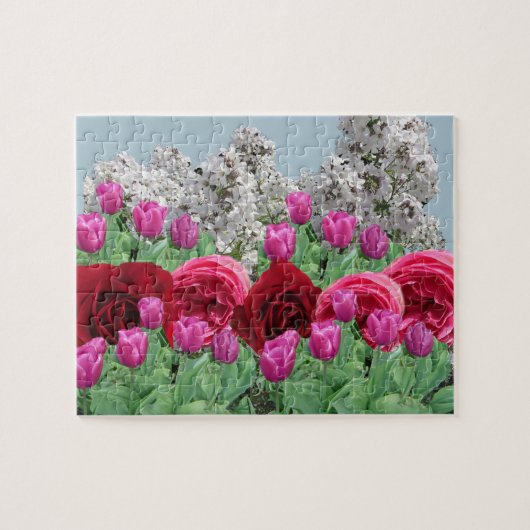 Gemengde Bloementuin Legpuzzel (Horizontaal)