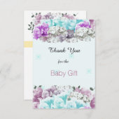 Gemengde Boeket Baby Gift Dank u Bedankkaart (Voorkant / Achterkant)