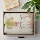 Gemengde cactus en kamelenpatroon tissuepapier (Geschenk)