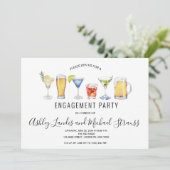 Gemengde Cocktail-Drinken Uitnodiging van de Parti (Staand voorkant)