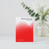 Gemengde curven - rood visitekaartje (Staand voorkant)