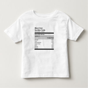 Gemengde Desi Nutrition Facts Toddler T-shirt