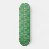 Gemengde Donuts Patroonnaam Groene Skateboard (Voorkant)