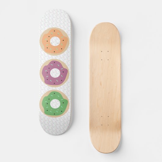 Gemengde Donuts Patroonnaam Sprinkles Skateboard (Voorkant)