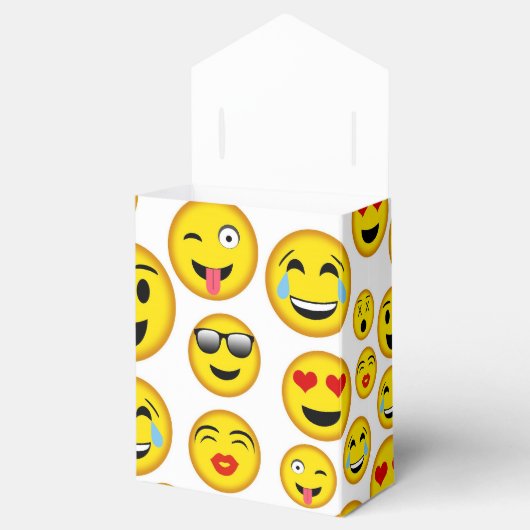 Gemengde emoji-patroonspeeldoos bedankdoosjes (Geopend)