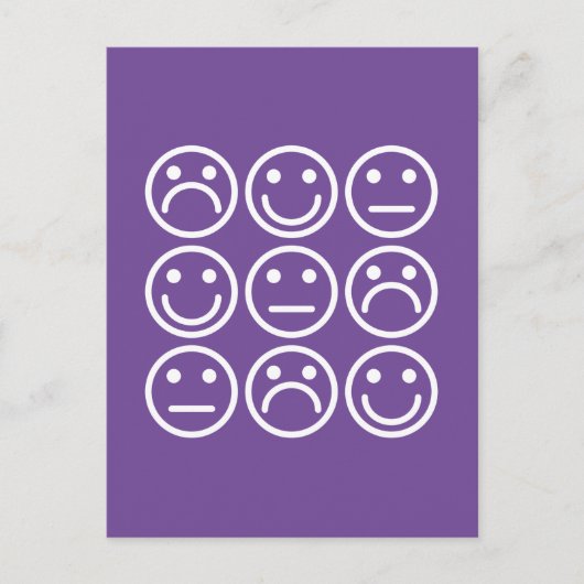 Gemengde emoties briefkaart (Voorkant)