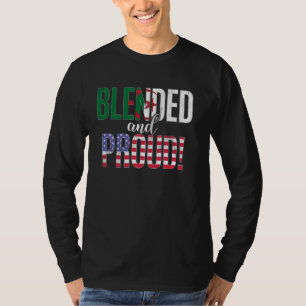Gemengde en trotse nationaliteit half Tunesische h T-shirt