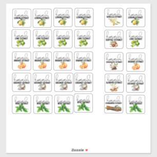 Gemengde extract smaken Set 2 Sticker