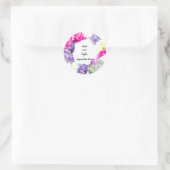 Gemengde Floral Wreath Wedding Sticker (Tas)