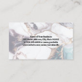 Gemengde gekleurde marmeren achtergrond visitekaartje (Achterkant)