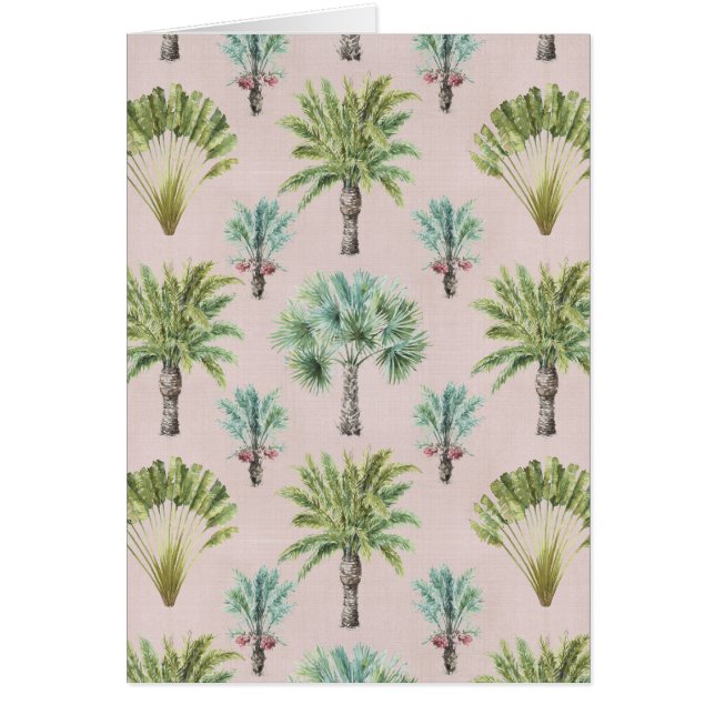 Gemengde groene palmbomen (Voorkant)