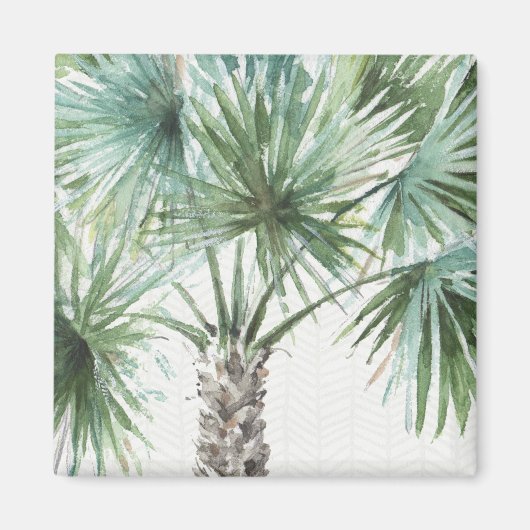 Gemengde groenen: tropische palmen magneet (Voorkant)