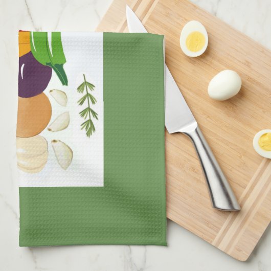 Gemengde groenten theedoek (Quarter Fold)