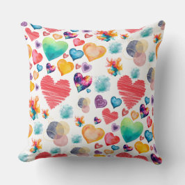 Gemengde harten kussen