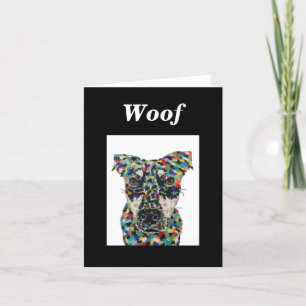 Gemengde hond blanco noot Kaart