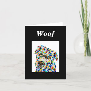 Gemengde hond blanco noot Kaart