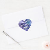 Gemengde inkt achtergrond - Maak je eigen Hart Sticker (Envelop)