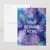 Gemengde-inktachtergrond - Pas uw eigen inkt aan Briefkaart (Voorkant / Achterkant)