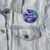 Gemengde inktachtergrond - Pas uw eigen Pinback aa Ronde Button 5,7 Cm (In situ)