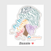 Gemengde Jezus sticker (Vel)