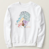 Gemengde Jezus sweatshirt (Design voorkant)