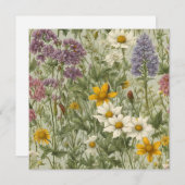  gemengde kleur bloeiende wilde bloemen (Voorkant / Achterkant)