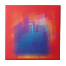 Gemengde kleur Twee Keramische Tegel Tegeltje