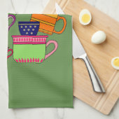 Gemengde kopjes theedoek (Quarter Fold)