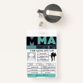 Gemengde krijgskunst badge (Achterkant met intrekbare)