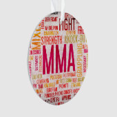 Gemengde krijgskunst of MMA als baanconcept Ornament (voorkant)