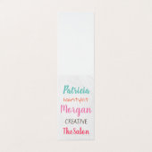 Gemengde lettertypen (kleurrijk) visitekaartjes (Buitenkant ongevouwen)