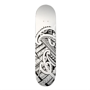 Gemengde "Maoristyle"-tribaal ontwerpskateboarddek Skateboard