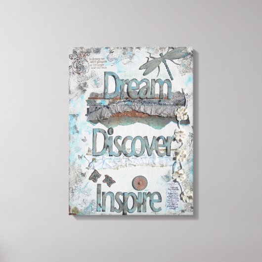 Gemengde Media Dream Inspire Canvas Afdruk (Voorkant)
