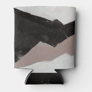 Gemengde media schilderen, minimalistisch abstract blikjeskoeler