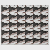 Gemengde media schilderen, minimalistisch abstract cadeaupapier (Vlak)