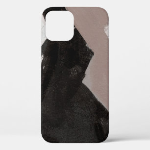 Gemengde media schilderen, minimalistisch abstract iPhone 12 hoesje