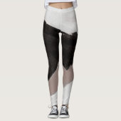 Gemengde media schilderen, minimalistisch abstract leggings (Voorkant)