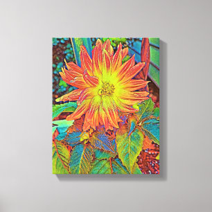 Gemengde Media Uitgebreide Canvasafdruk Canvas Afdruk