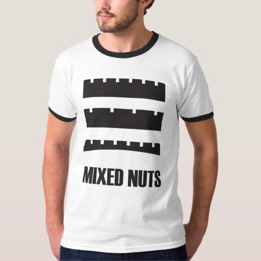 Gemengde noten t-shirt (Voorkant)