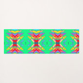 Gemengde ontwerp groene en rode yogamat (Achterkant (horizontaal))