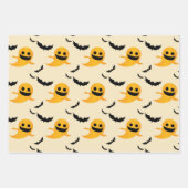 Gemengde Patroon Kleine Boo Ghost Bats Halloween G Inpakpapier Vel (Voorkant 3)