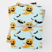 Gemengde Patroon Kleine Boo Ghost Bats Halloween G Inpakpapier Vel (In situ)