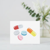 Gemengde pillen briefkaart (Staand voorkant)