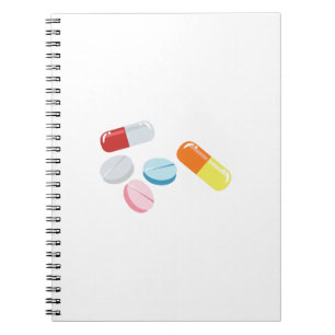 Gemengde pillen notitieboek
