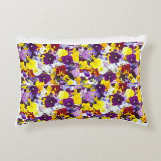Gemengde piloot met bloemen accent kussen