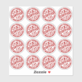 Gemengde plaat - "Certified" Naughty and Nice Sticker