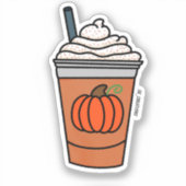 Gemengde pompoen gekruide latte sticker (Voorkant)