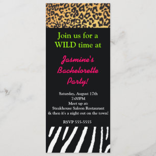 Gemengde proefdieren Cheetah Zebra Leopard Kaart